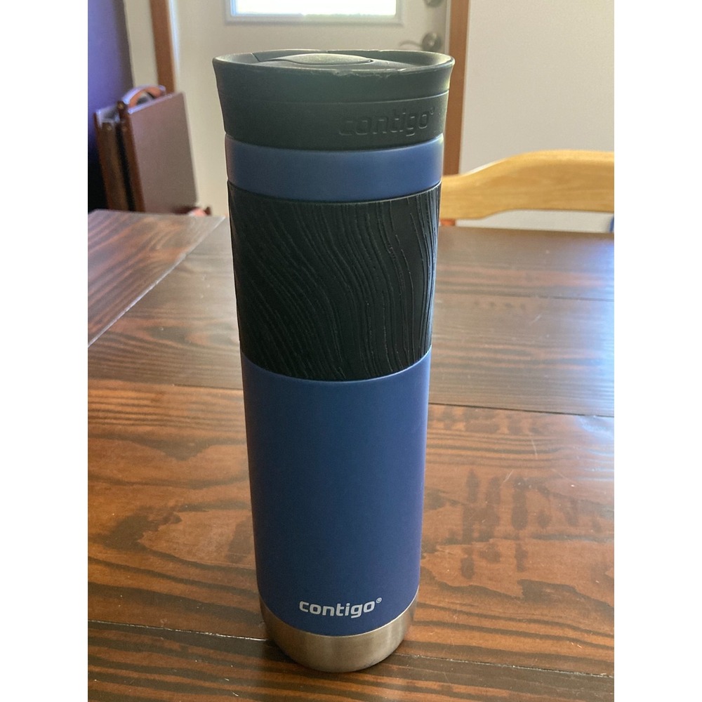 2019 Travel Mug Contigo Blue Stainless Steel‎ SnapSeal Coffee Cup